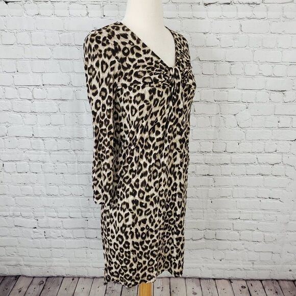 𝅺weekend Max Mara Leopard Print Dress M - Picture 5 of 9